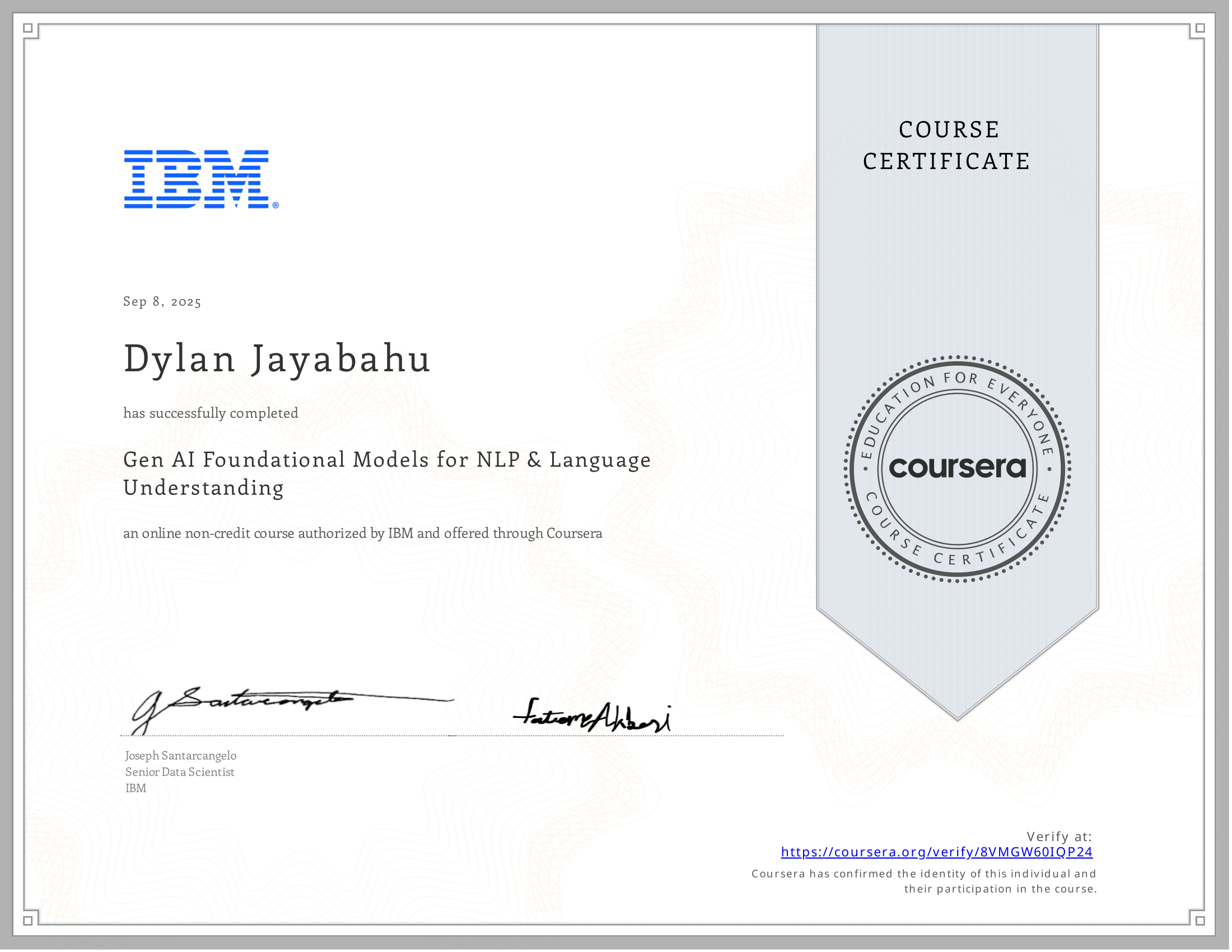 IBM Generative ai and large language models architecture and data preparation